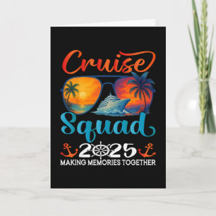 Cruise Squad 2025 Friends Family Vacation Matching Card