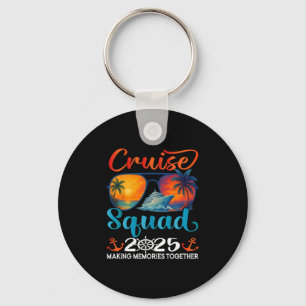 Cruise Squad 2025 Friends Family Vacation Matching Key Ring
