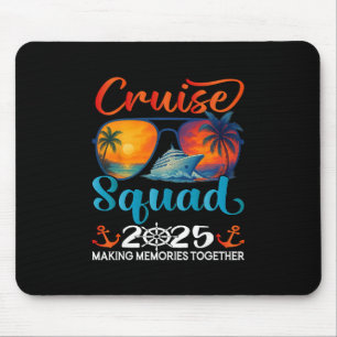 Cruise Squad 2025 Friends Family Vacation Matching Mouse Mat