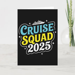 Cruise Squad 2025 Matching Family Group Summer Vac Card