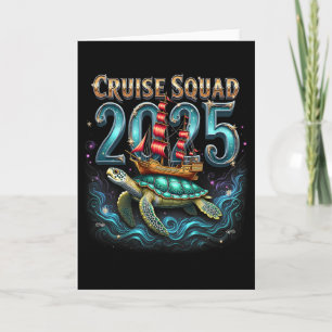 Cruise Squad 2025 Matching Family Turtle Cruise Sq Card