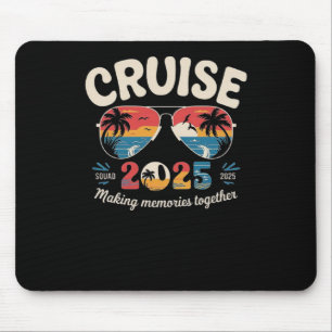 Cruise Squad 2025 – Retro Vacation Aesthetic For T Mouse Mat
