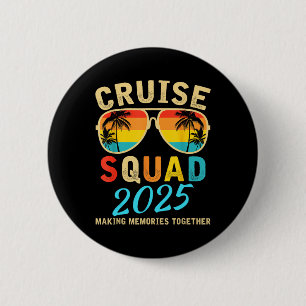 Cruise Squad 2025 Summer Vacation Matching Family 6 Cm Round Badge