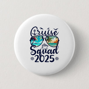Cruise Squad 2025 Summer Vacation Matching Family 6 Cm Round Badge