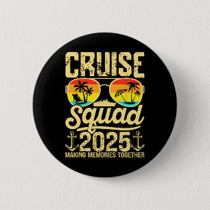 Cruise Squad 2025 Summer Vacation Matching Family 6 Cm Round Badge