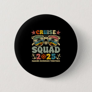 Cruise Squad 2025 Summer Vacation Matching Family 6 Cm Round Badge
