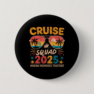 Cruise Squad 2025 Summer Vacation Matching Family 6 Cm Round Badge