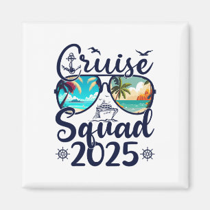 Cruise Squad 2025 Summer Vacation Matching Family  Magnet