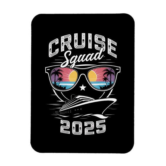 Cruise Squad 2025 Summer Vacation Matching Family  Magnet (Vertical)