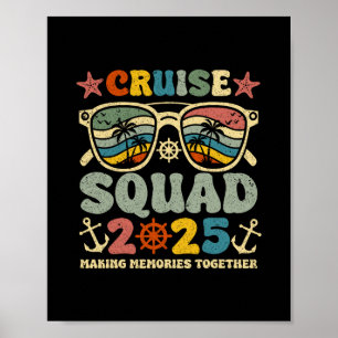 Cruise Squad 2025 Summer Vacation Matching Family  Poster
