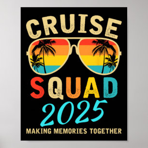Cruise Squad 2025 Summer Vacation Matching Family  Poster
