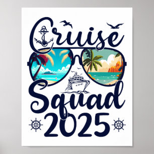 Cruise Squad 2025 Summer Vacation Matching Family Poster