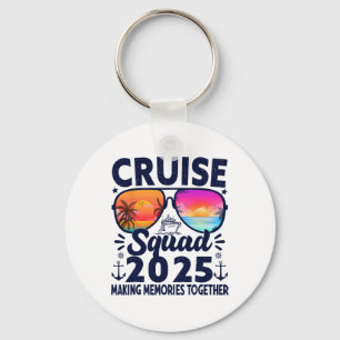 Cruise Squad 2025 Summer Vacation Trip Group Match Key Ring