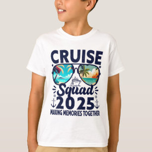 Cruise Squad 2025 Summer Vacation Trip Group Match T-Shirt