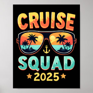 Cruise Squad 2025 Trip Ship Family Matching Summer Poster