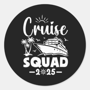 Cruise Squad 2025 Vacation Matching Family Classic Round Sticker