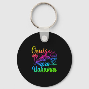 Cruise squad 2026 bahamas ship rainbow gradient key ring