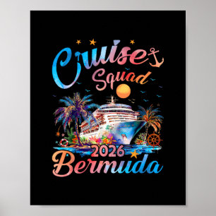 Cruise Squad 2026 Bermuda Family Vacation Gift Poster