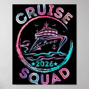 Cruise squad 2026 cruising hawaii summer vacation poster