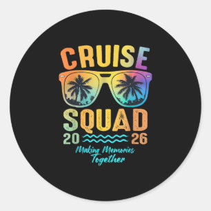 Cruise Squad 2026 Family Cruise Vacation Trip Grou Classic Round Sticker