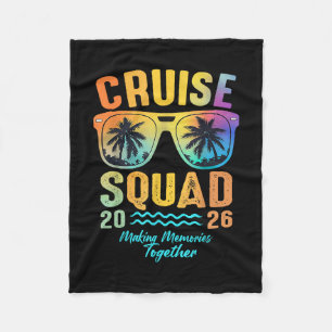 Cruise Squad 2026 Family Cruise Vacation Trip Grou Fleece Blanket