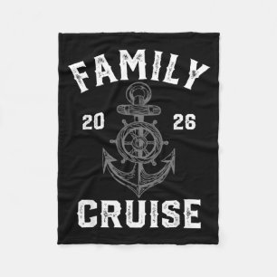 Cruise Squad 2026 Family Group Matching Cruising Fleece Blanket