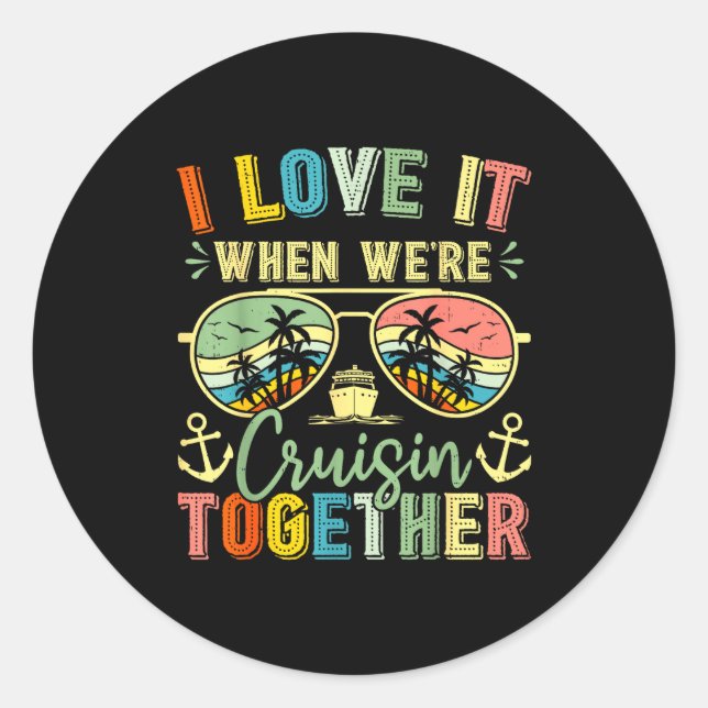 Cruise Squad 2026 Family Group Matching Summer Vac Classic Round Sticker (Front)