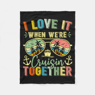 Cruise Squad 2026 Family Group Matching Summer Vac Fleece Blanket