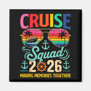 Cruise Squad 2026 Family Group Matching Summer Vac Magnet