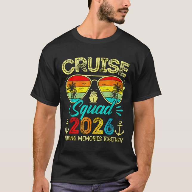 Cruise Squad 2026 Family Group Matching Summer Vac T-Shirt (Front)