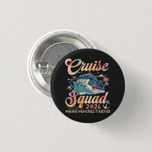Cruise Squad 2026 Family Summer Vacation 3 Cm Round Badge