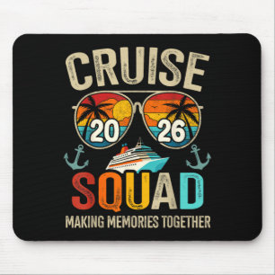 Cruise Squad 2026 Family Vacation Matching Group Mouse Mat