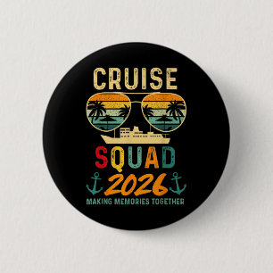 Cruise Squad 2026 Family Vacation Matching Group S 6 Cm Round Badge