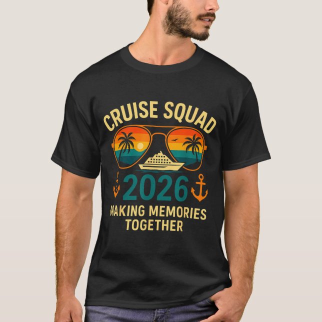 Cruise Squad 2026 Family Vacation Matching Group S T-Shirt (Front)