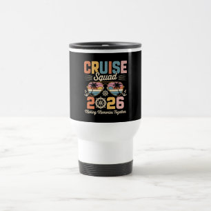 Cruise Squad 2026 Family Vacation Retro Vintage Travel Mug