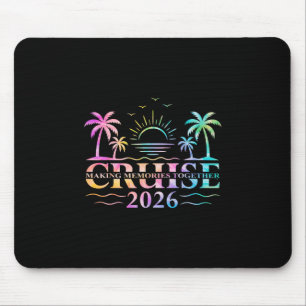 Cruise Squad 2026 Making Memories Together Tie Dye Mouse Mat