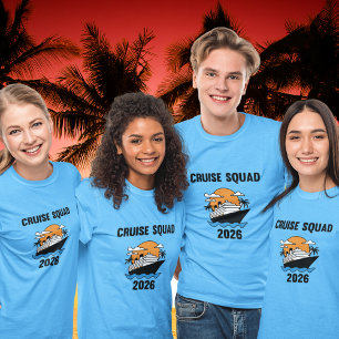 Cruise Squad 2026 Matching Group Design T-Shirt