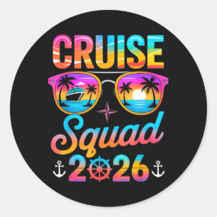 Cruise Squad 2026 Summer Family Matching Trip Classic Round Sticker