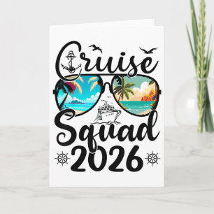 Cruise Squad 2026 Summer Vacation Family Matching  Card