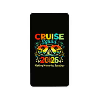 Cruise Squad 2026 Summer Vacation Label