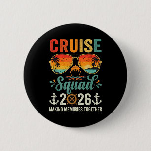 Cruise squad 2026 summer vacation matching family 6 cm round badge