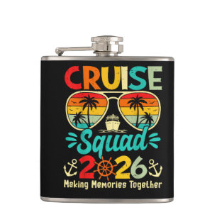 Cruise Squad 2026 Summer Vacation Matching Family  Hip Flask