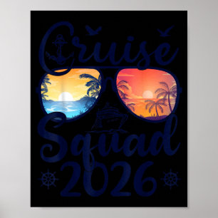 Cruise Squad 2026 Summer Vacation Matching Family Poster