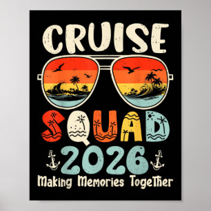 Cruise Squad 2026 Summer Vacation Matching Family  Poster