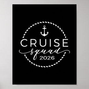 Cruise Squad 2026 Summer Vacation Matching Family Poster