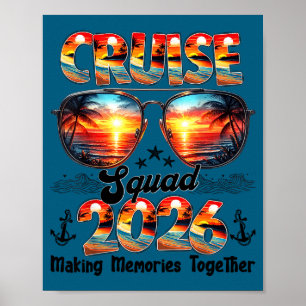 Cruise squad 2026 summer vacation matching family poster