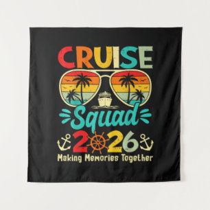 Cruise Squad 2026 Summer Vacation Matching Family Tapestry