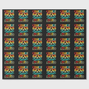 Cruise Squad 2026 Summer Vacation Matching Family Wrapping Paper