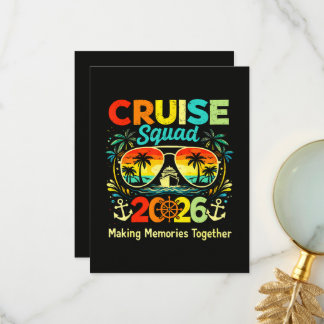 Cruise Squad 2026 Summer Vacation Thank You Card