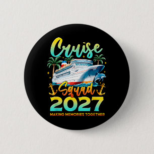 Cruise Squad 2027 Summer Vacation Matching Family 6 Cm Round Badge